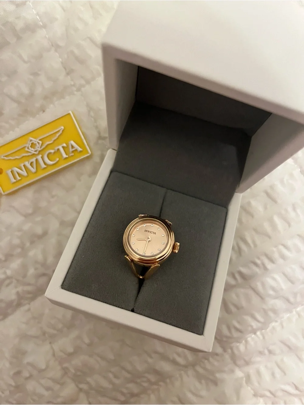 Invicta Mini Angel Lumalink Women's Ring Watch - 17.5mm (48575)